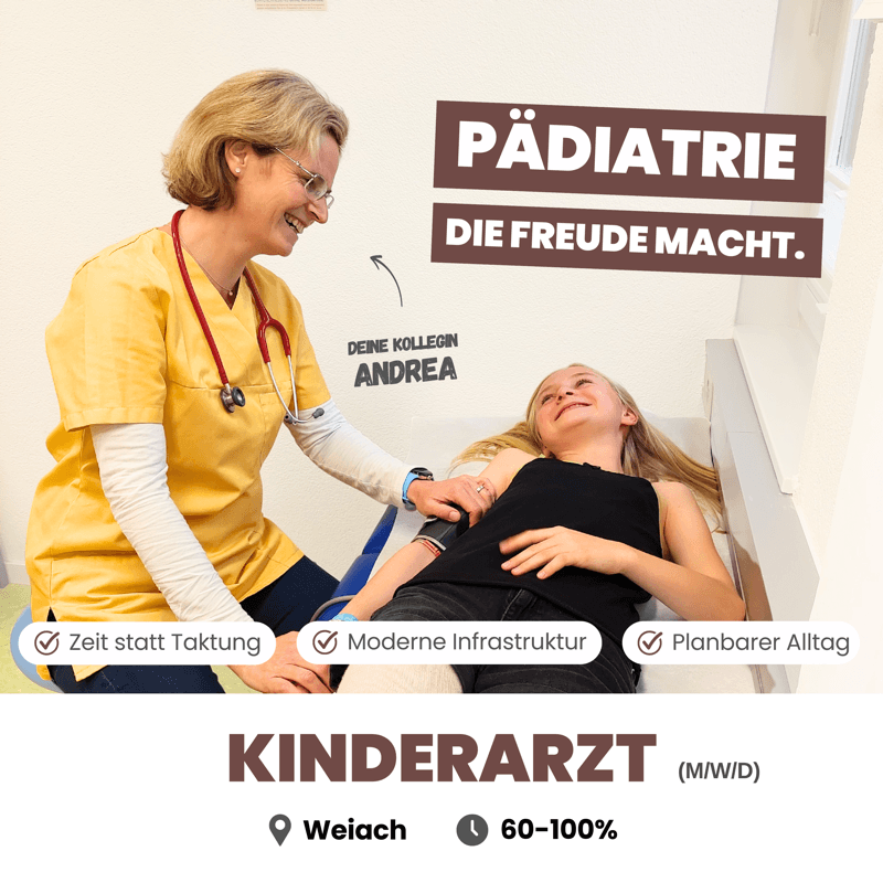 Werbeanzeige Kinderarzt, Kinderarztpraxis Weiach