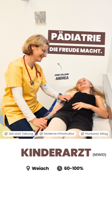 Story-Werbeanzeige Kinderarzt, Kinderarztpraxis Weiach